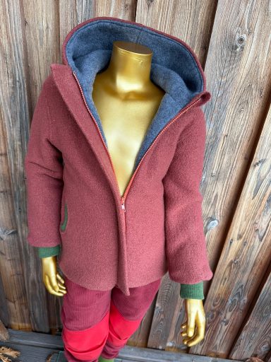 gefütterte Walkjacke
